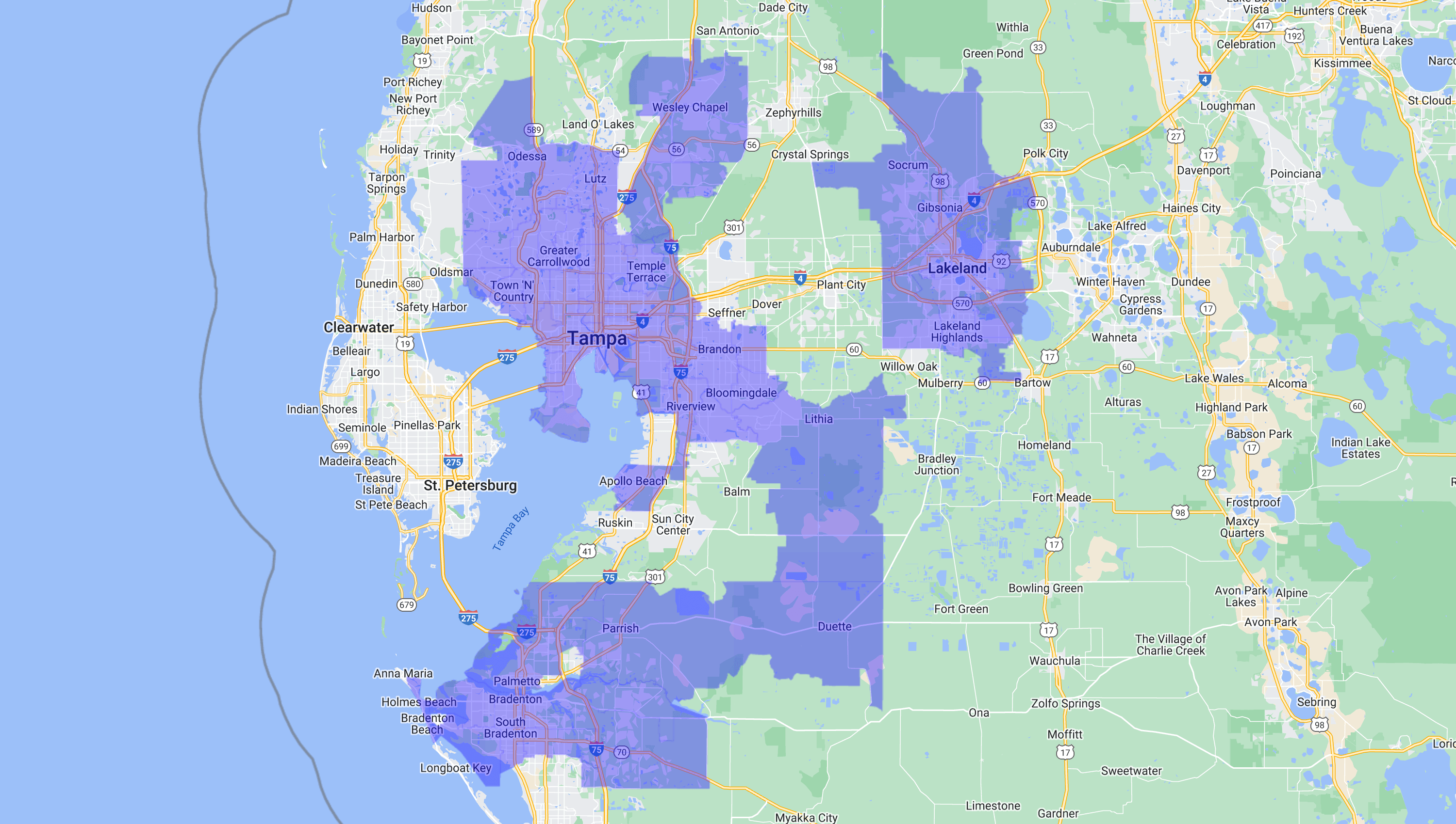 Service Area Map